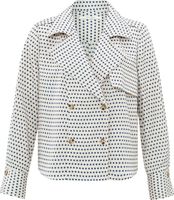Printed blouse jacket Beige