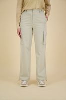Wide leg cargo trousers with p Grijs