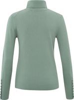 Turlteneck sweater with button Groen