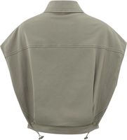 Sleeveless blouse jacket Groen