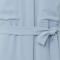 Sleeveless dress with pockets Blauw