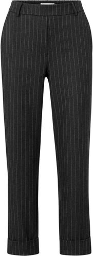 Yaya Pantalon Pinstripe Grijs