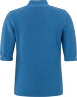 V-neck short sleeve sweater Blauw