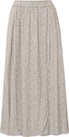 Printed long aline skirt Grijs