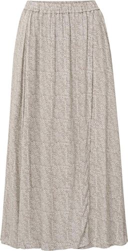 Yaya Printed long aline skirt Grijs