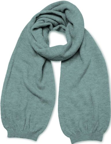 Yaya Knitted cuff scarf Groen