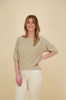 Sweater with short sleeves Groen