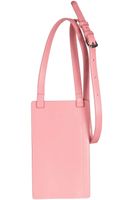 Leather Straw iPhone Bag Roze