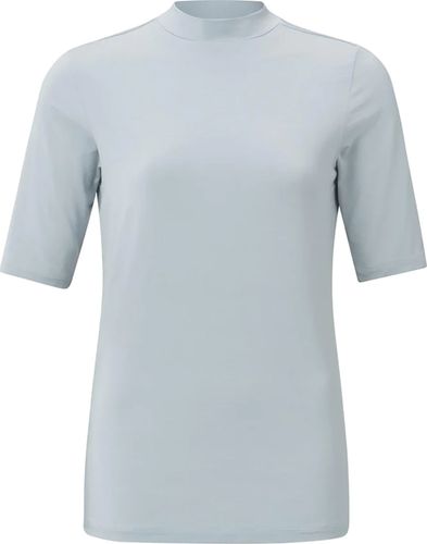 Yaya Soft T-shirt with turtleneck Blauw