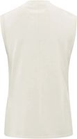 Sleeveless high neckline sweat Wit