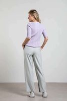 Two tone rib top Paars