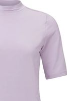Soft T-shirt with turtleneck Paars
