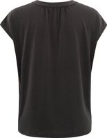 Top Jersey with v-neck Zwart