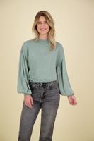 Wide long sleeve sweater Groen