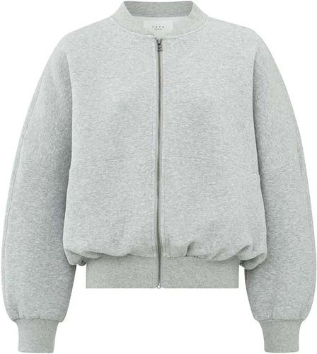 Yaya Sweat bomber jacket Grijs