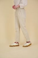 Woven loose fit trousers with Beige
