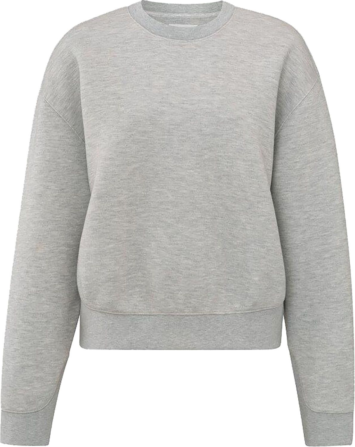 Basic melange sweatshirt Grijs