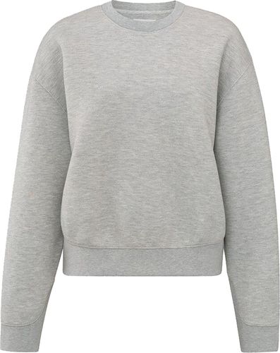 Yaya Basic melange sweatshirt Grijs