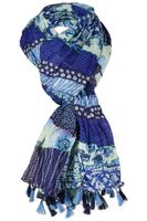 shawl Blauw