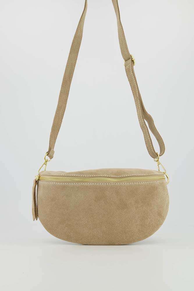 Bomont Suede Tas Beige Bomont Suede Tas Beige