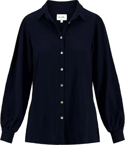 Zusss Blouse krinkel stof Blauw