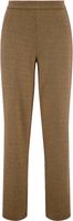 Broek visgraat structuur Beige