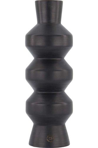 Zusss houten kandelaar conisch M zwart Zwart