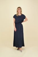 Satijne twill rok Blauw