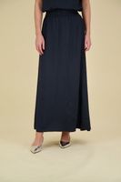 Satijne twill rok Blauw