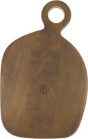 houten serveerplank borrel je mee 39,5x25cm donker Bruin