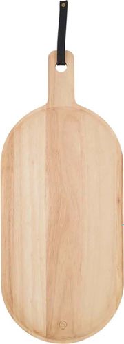Zusss houten serveerplank ovaal 23x45cm Bruin