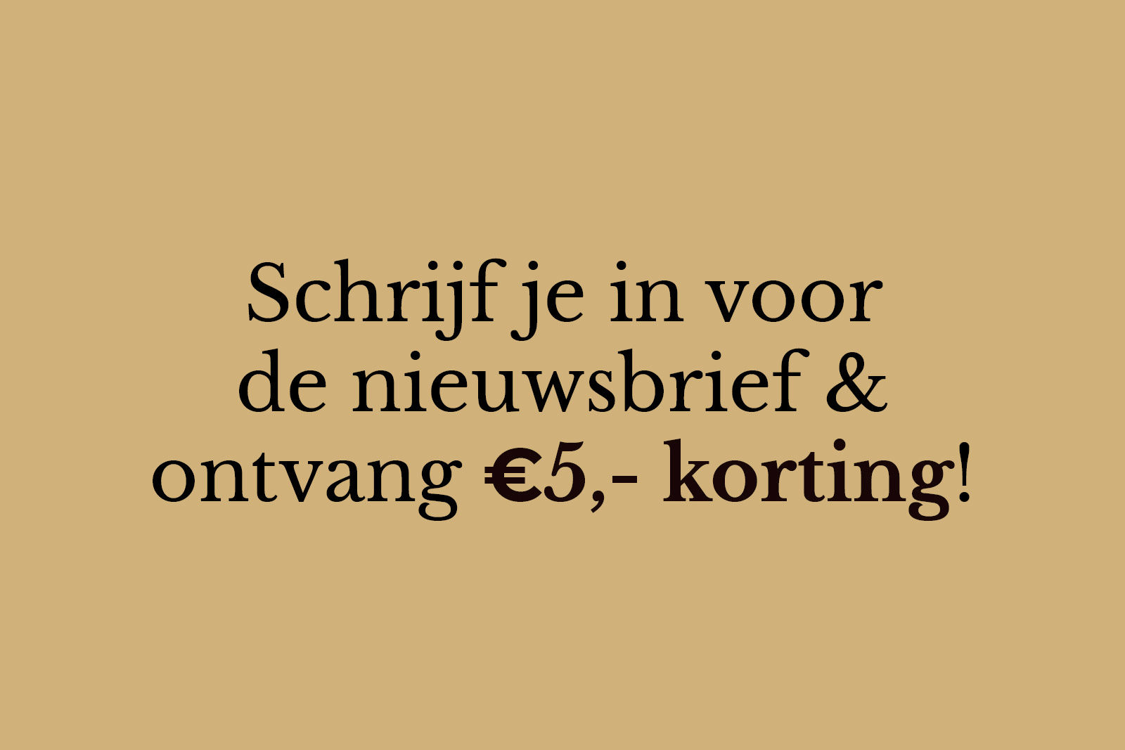Nieuwsbrief inschrijving banner