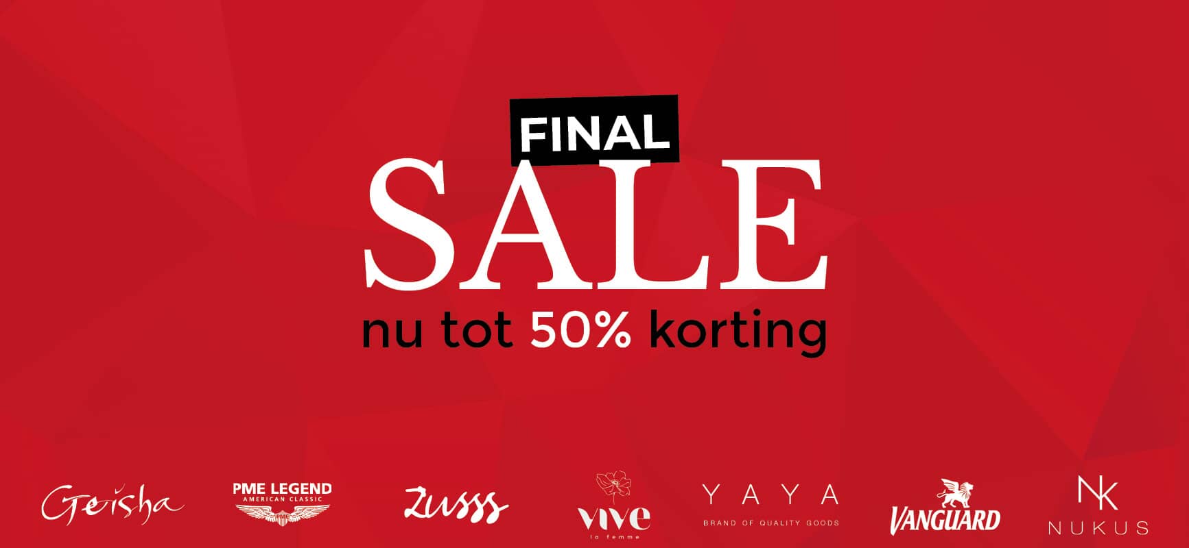 Final sale hoofdbanner